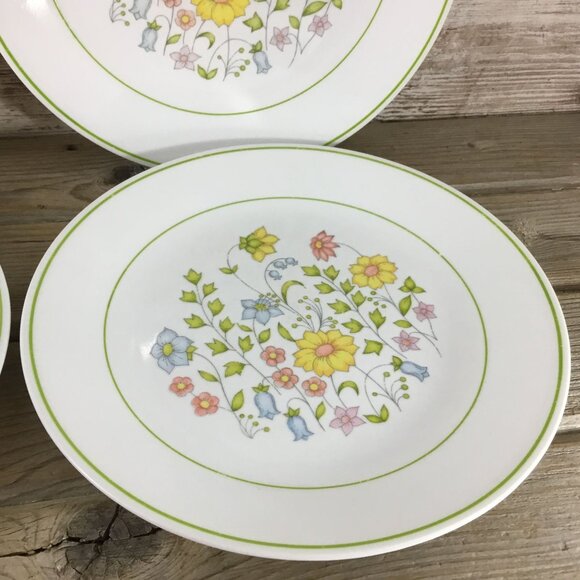 Corelle Spring Meadow Dinner Plates Set Of 4 10 1/4" Floral Pattern Durable Ever - Picture 4 of 9